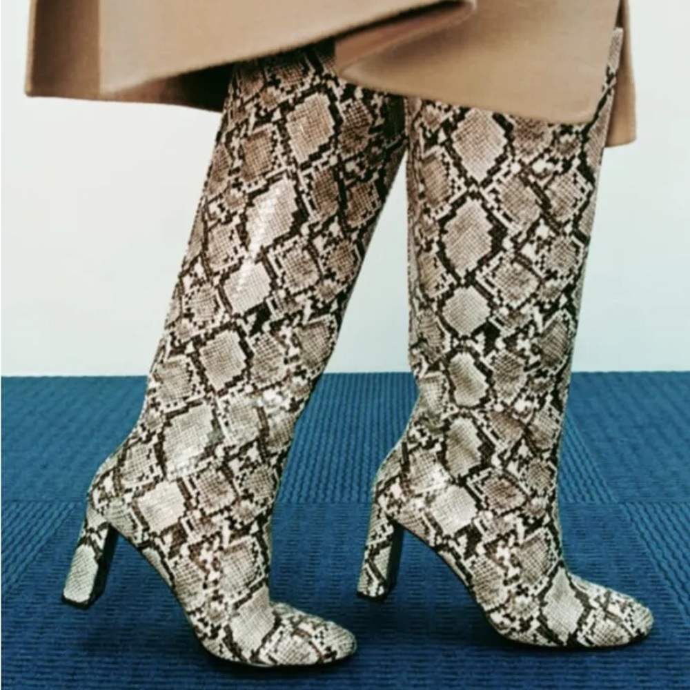 Zara snake boots